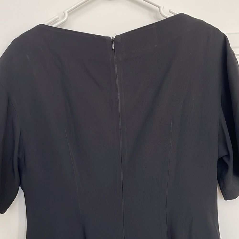 Prada Black Short Sleeve Bateau Neck Dress - Picture 6 of 7